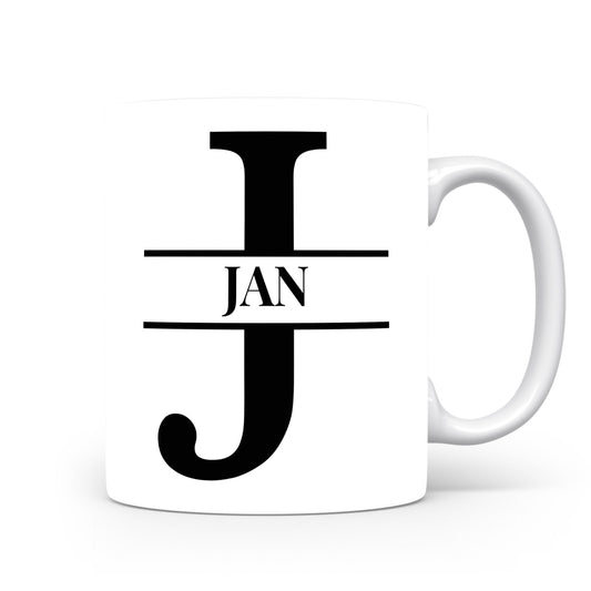 Hrnek se jménem Jan | Monogram bez květin