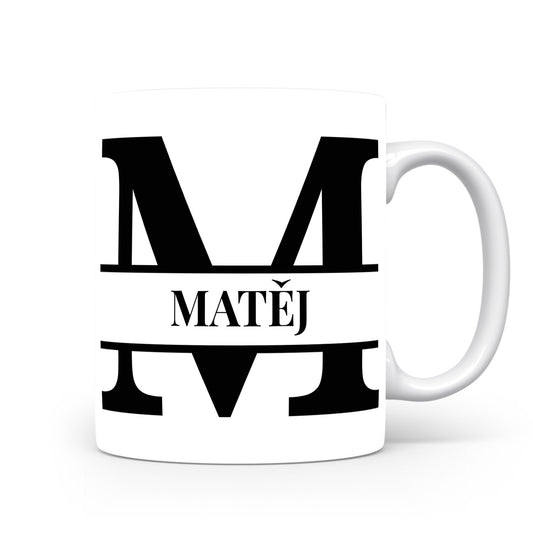 Hrnek se jménem MATĚJ | Monogram bez květin