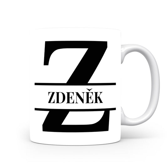 Hrnek se jménem Zdeněk | Monogram bez květin