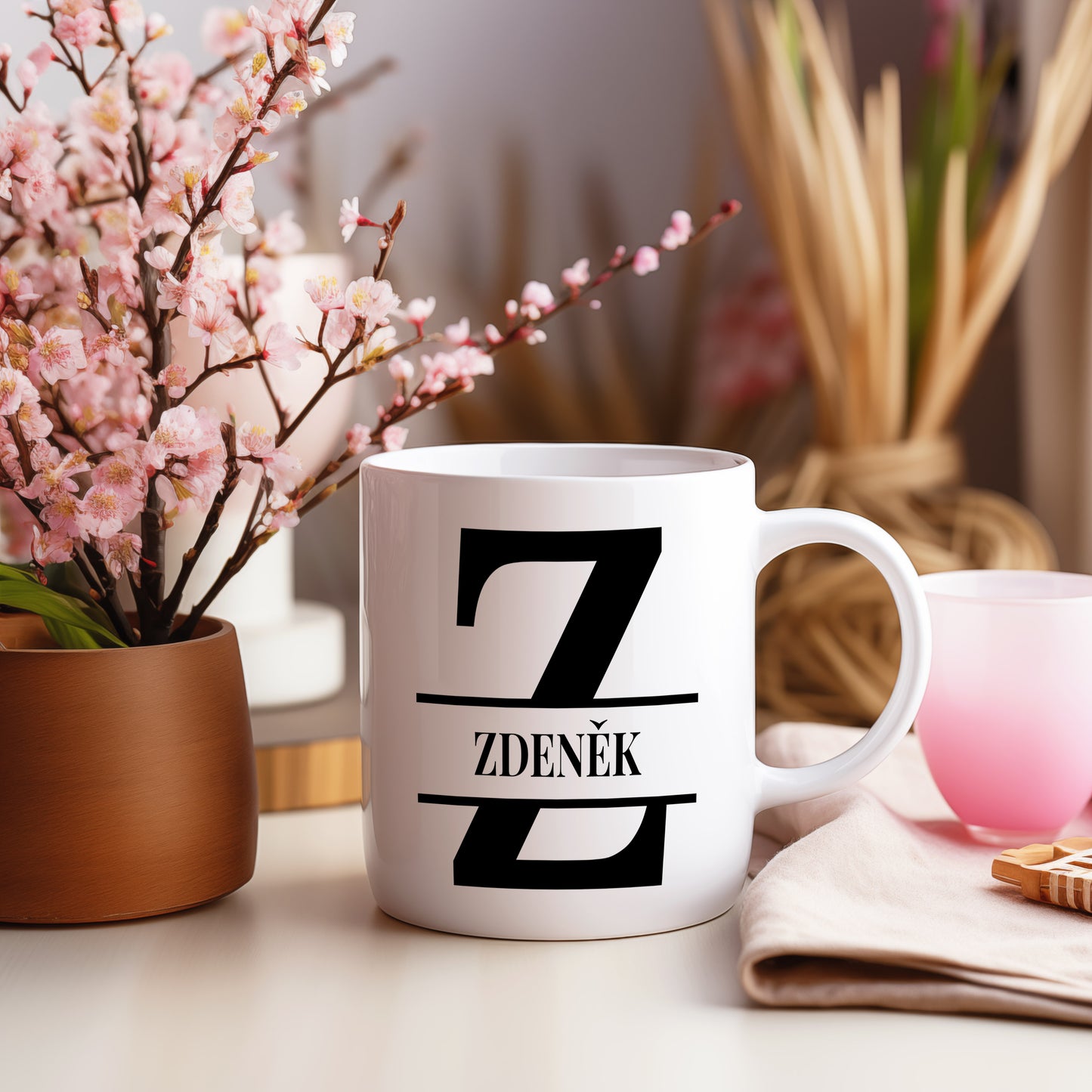 Hrnek se jménem Zdeněk – monogramový design