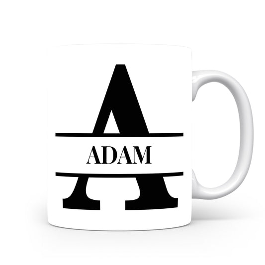Hrnek se jménem Adam | Monogram bez květin