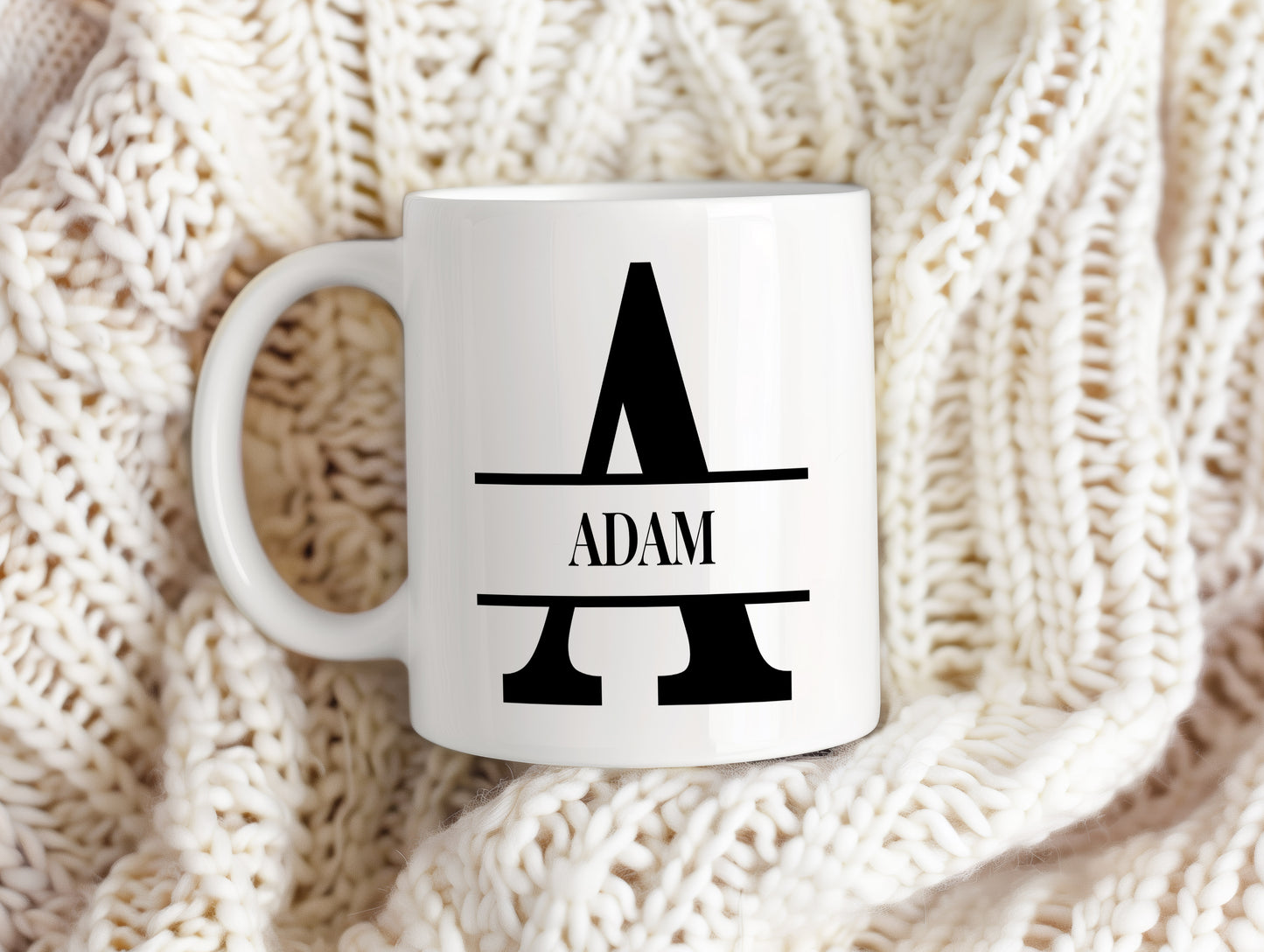 Hrnek se jménem Adam – monogramový design