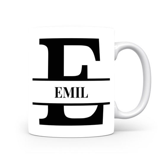 Hrnek se jménem Emil | Monogram bez květin