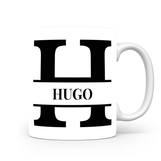 Hrnek se jménem Hugo | Monogram bez květin