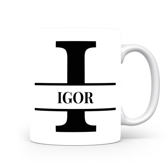 Hrnek se jménem Igor | Monogram bez květin