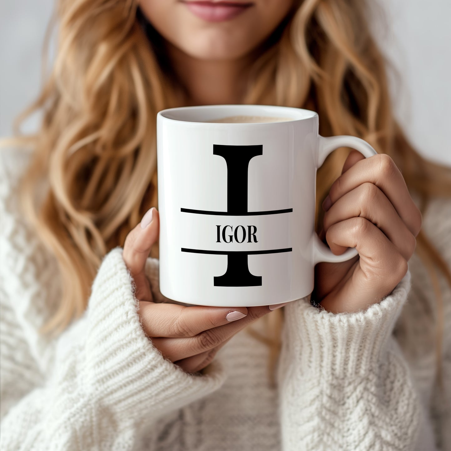 Hrnek se jménem Igor – monogramový design