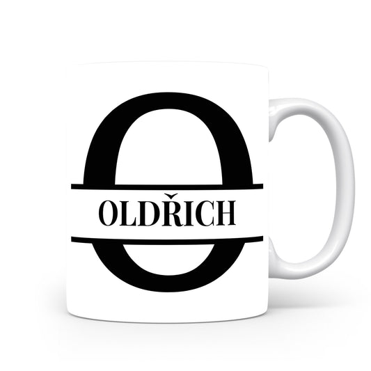 Hrnek se jménem Oldřich | Monogram bez květin