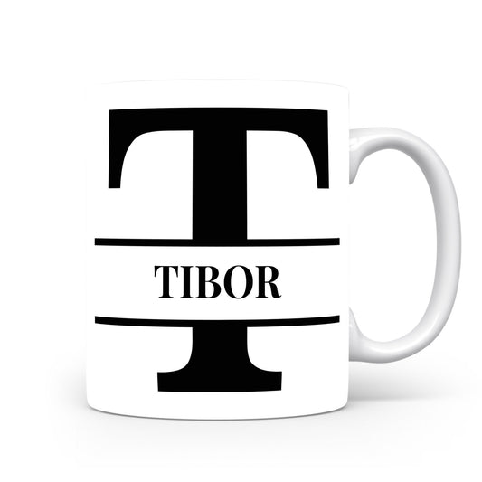 Hrnek se jménem Tibor | Monogram bez květin