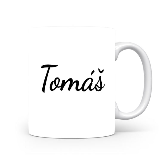 Hrnek se jménem Tomáš | Minimalistický pánský hrnek