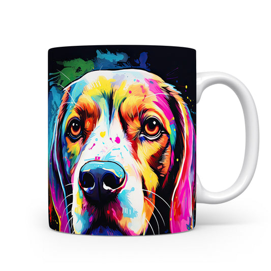 Hrnek s pestrým motivem beagle