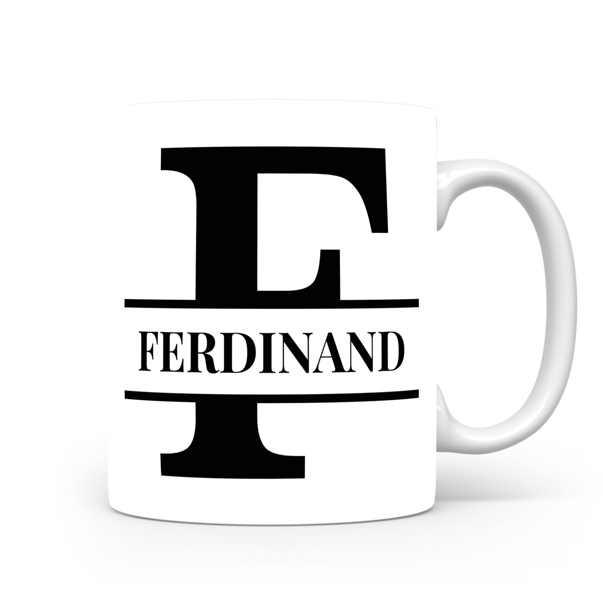 Hrnek se jménem Ferdinand | Monogram bez květin