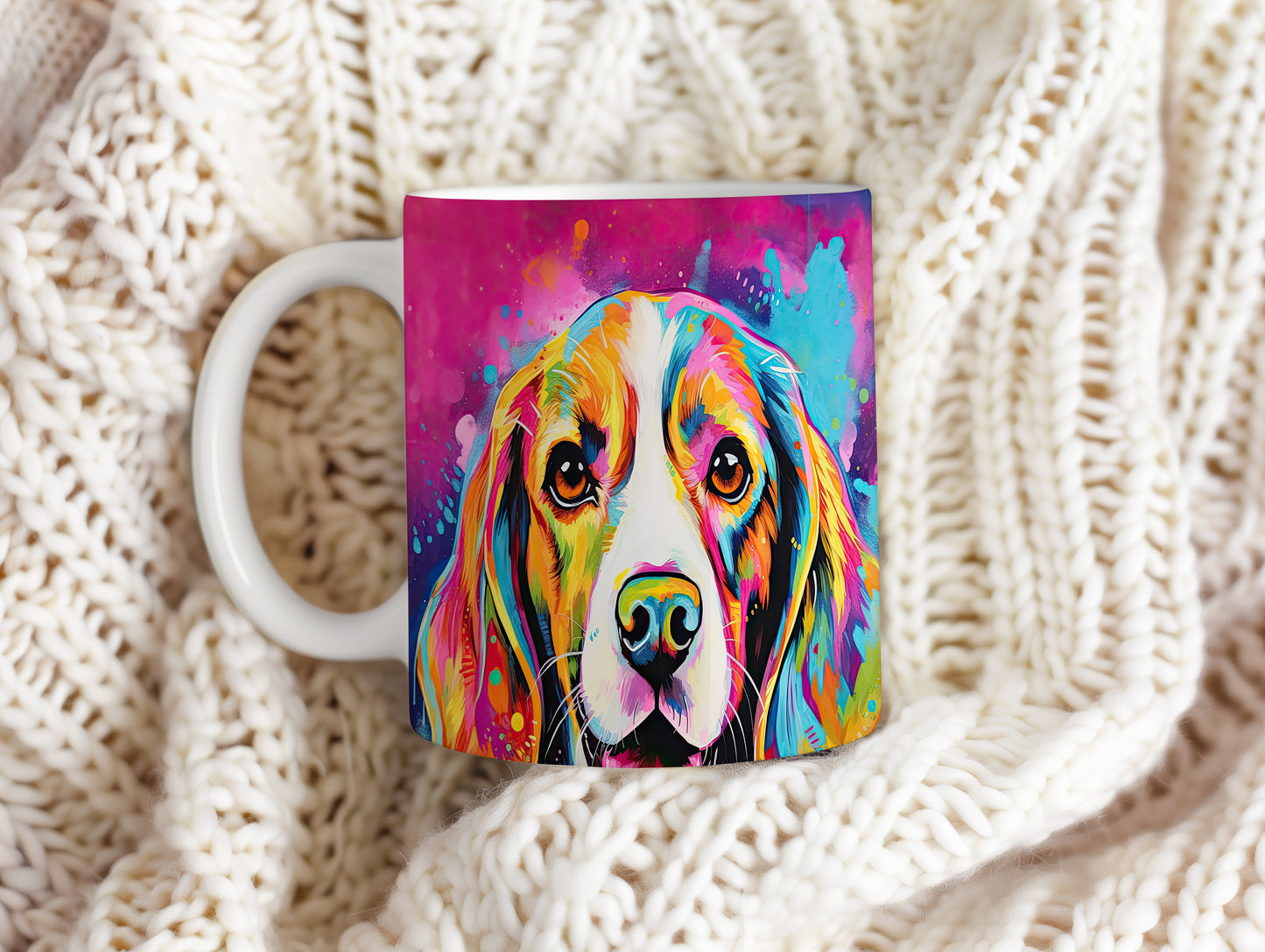 Hrnek s portrétem beagle