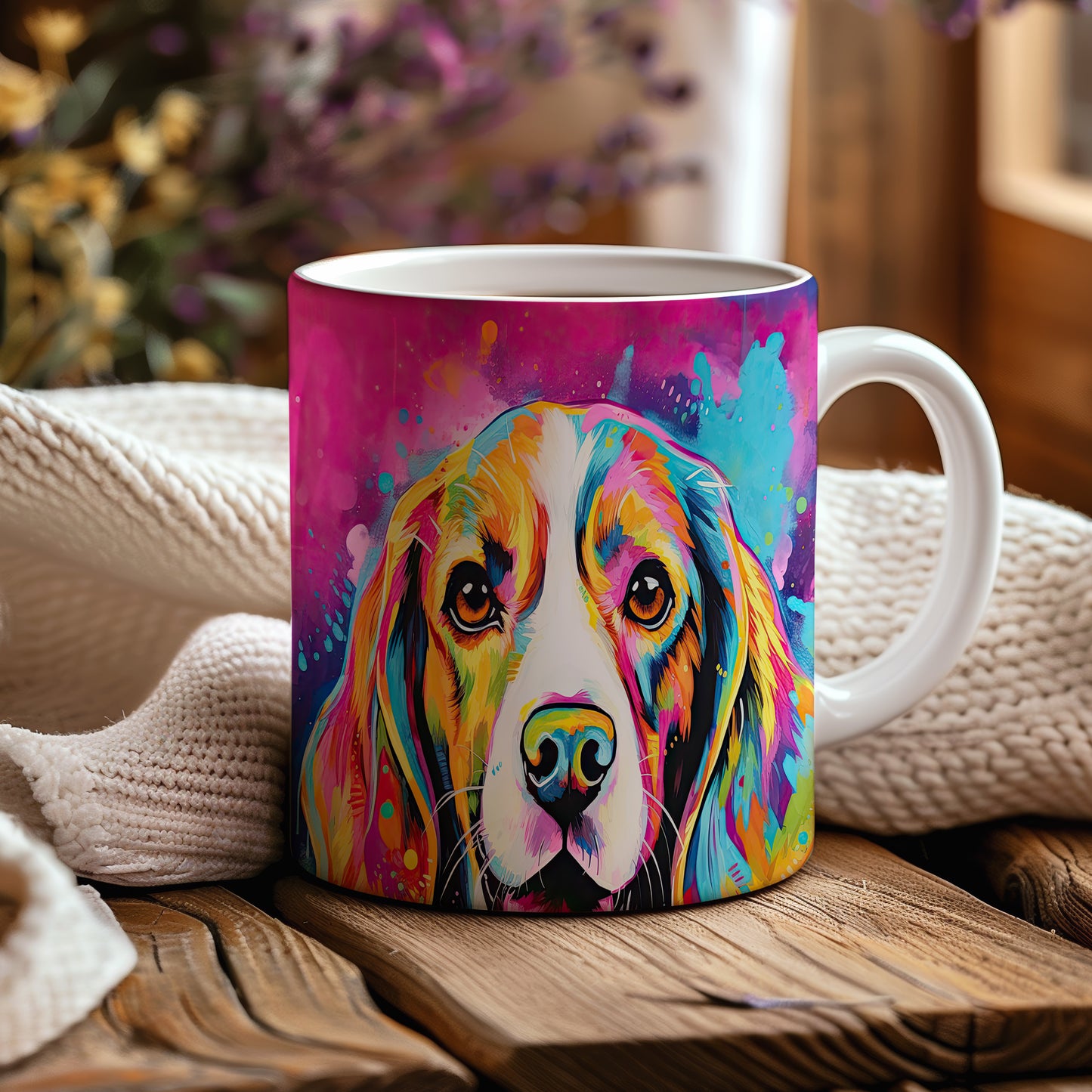 Hrnek s portrétem beagle