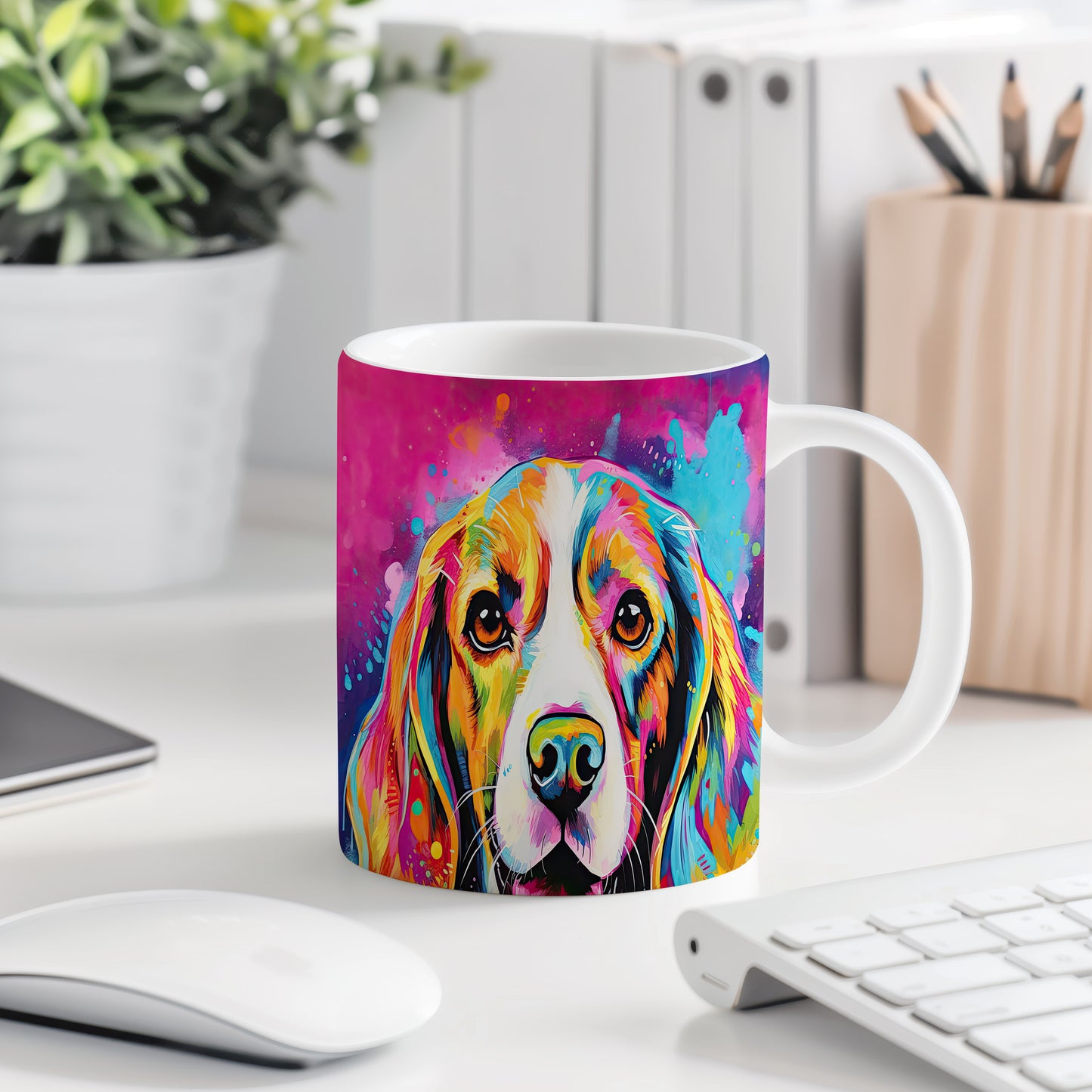 Hrnek s portrétem beagle