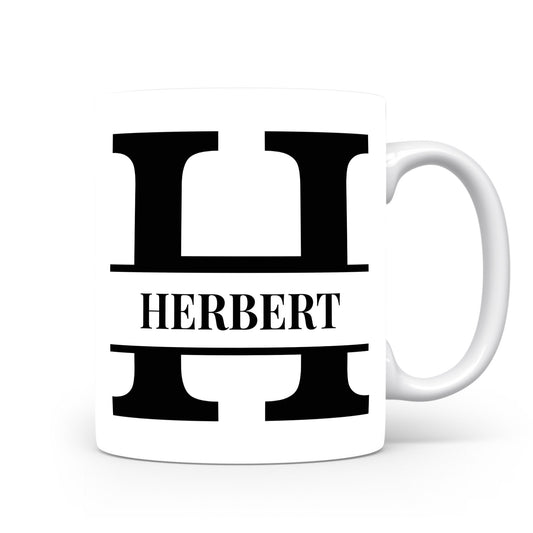 Hrnek se jménem Herbert | Monogram bez květin
