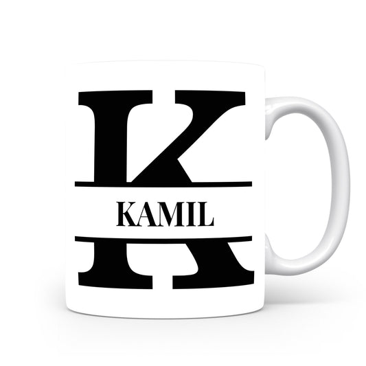Hrnek se jménem Kamil | Monogram bez květin