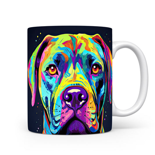 Hrnek s barevným rhodesian ridgeback a moderním designem