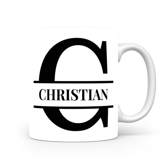 Hrnek se jménem CHRISTIAN | Monogram bez květin