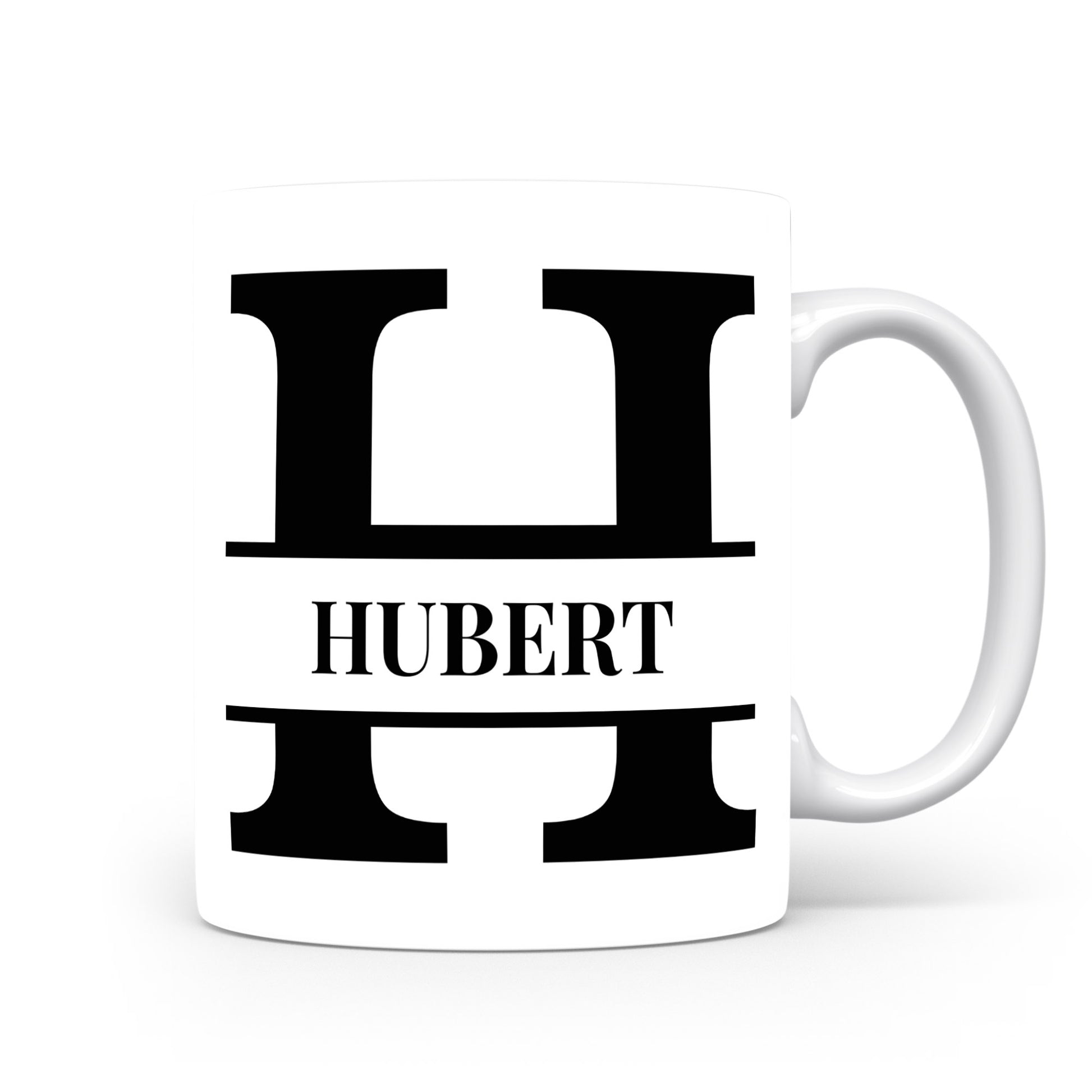 Hrnek se jménem Hubert | Monogram bez květin