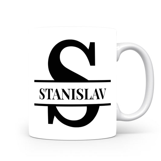 Hrnek se jménem STANISLAV | Monogram bez květin