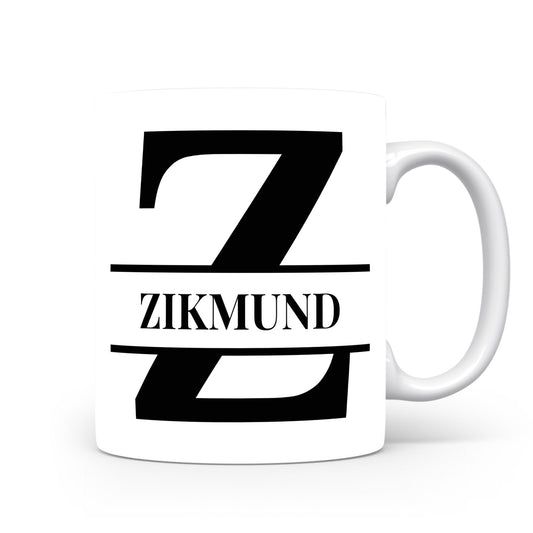 Hrnek se jménem Zikmund | Monogram bez květin