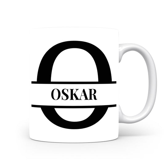 Hrnek se jménem Oskar | Monogram bez květin