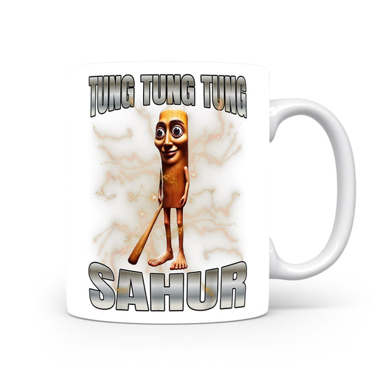 Hrnek s italským brainrotem – Tung Tung Sahur — písečná tyčinka