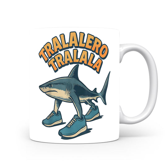 Hrnek s italským brainrotem – Tralalero Tralala — tenisky žralok