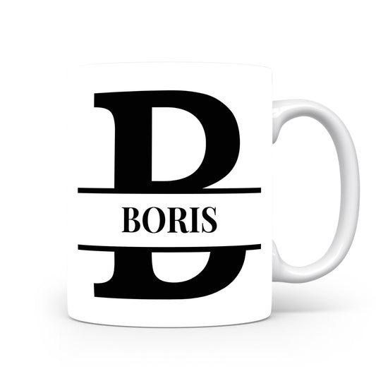 Hrnek se jménem Boris | Monogram bez květin