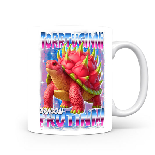 Hrnek s italským brainrotem – Dragon Frouchu — želví drak