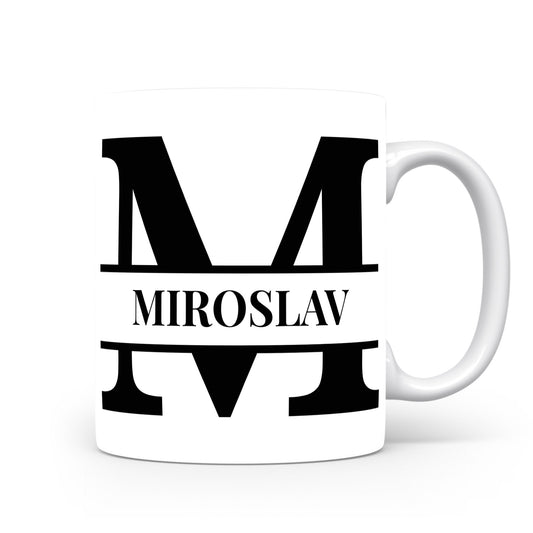 Hrnek se jménem Miroslav | Monogram bez květin
