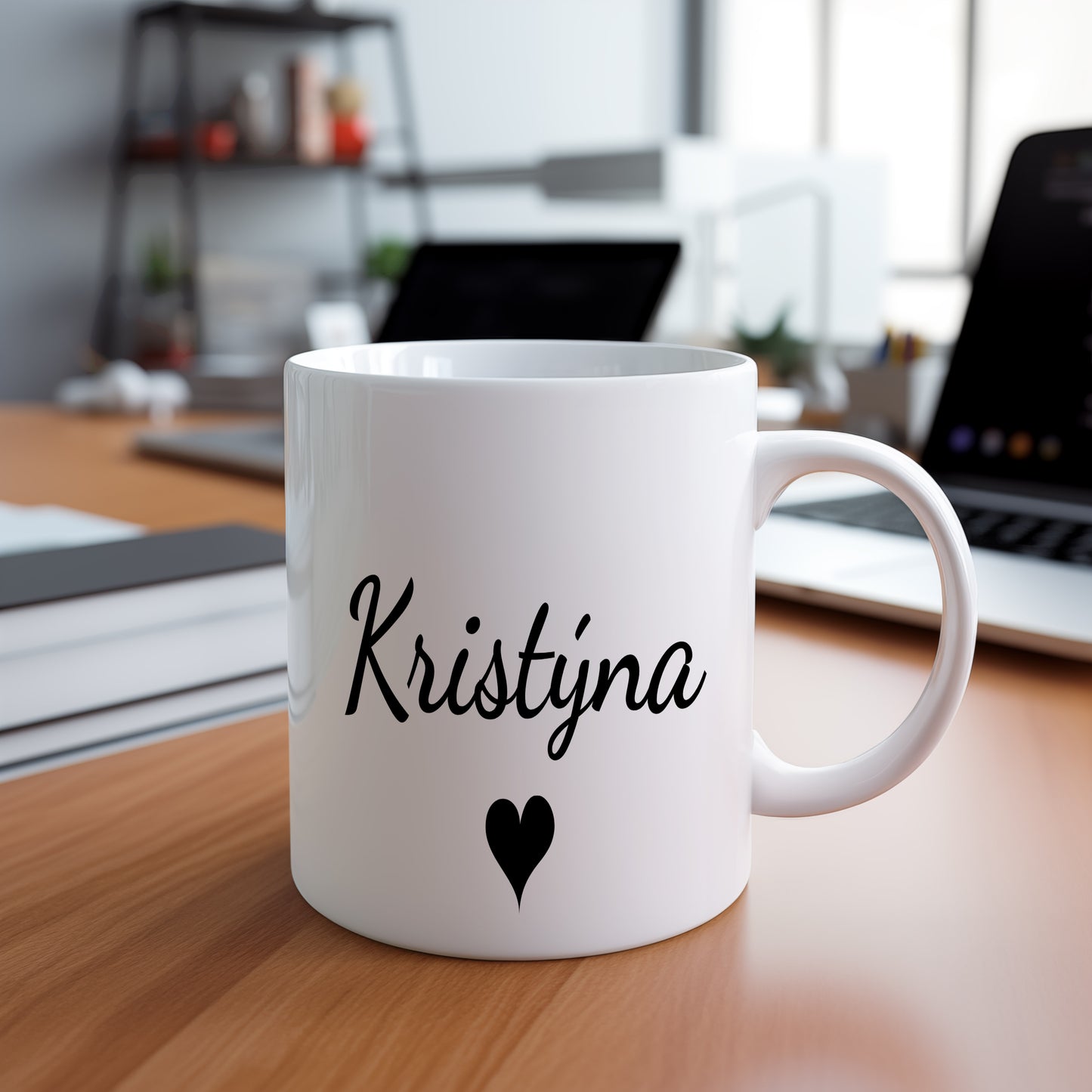 Hrnek se jménem Kristýna – romantický styl se srdcem