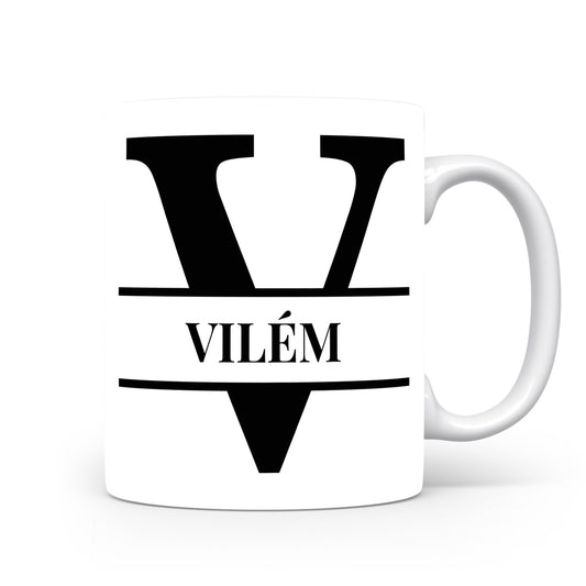 Hrnek se jménem Vilém | Monogram bez květin