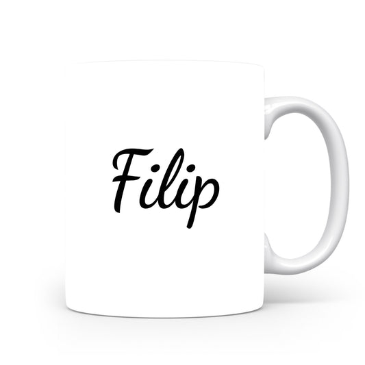 Hrnek se jménem Filip | Minimalistický pánský hrnek