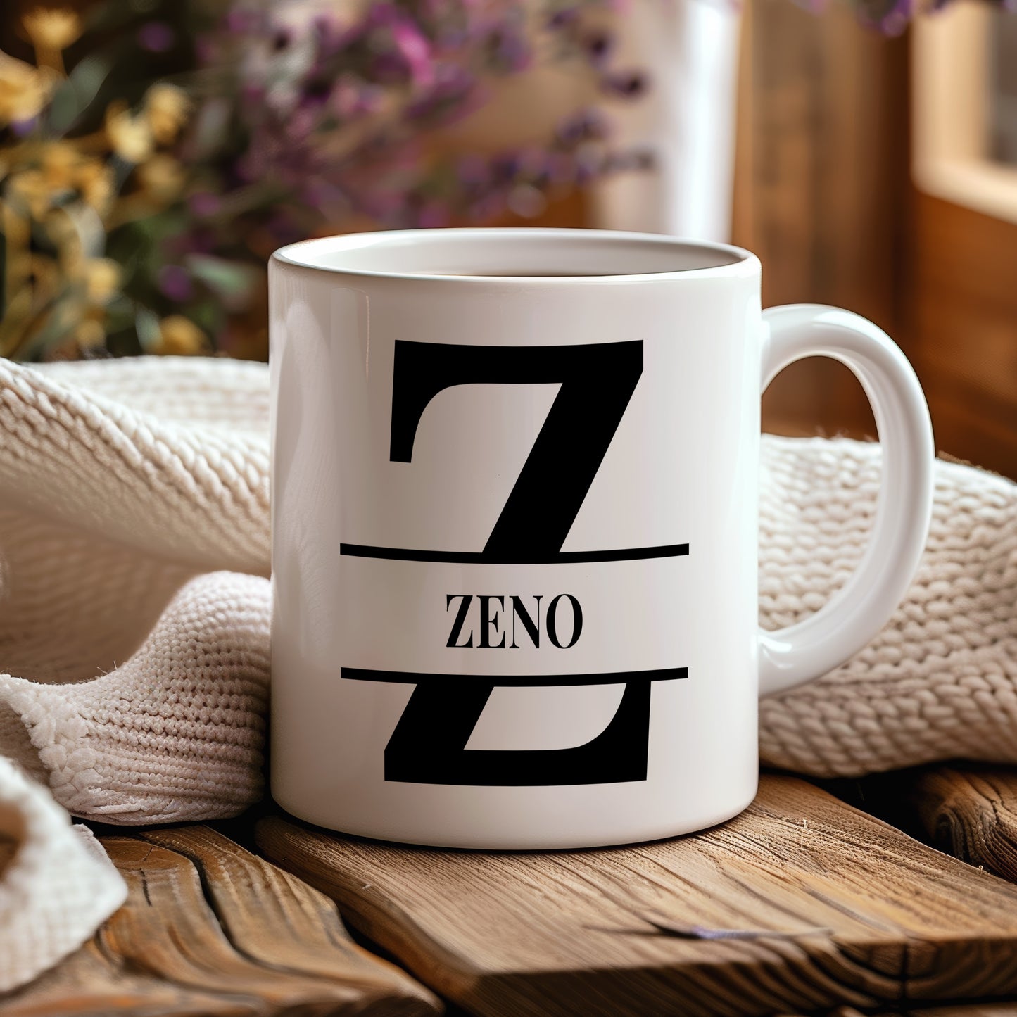 Hrnek se jménem Zeno – monogramový design