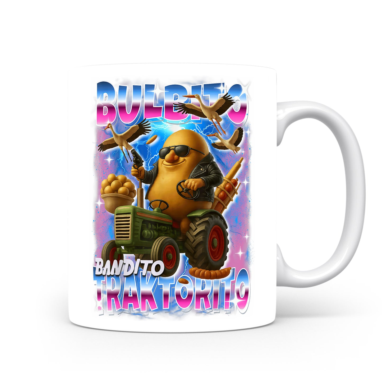 Hrnek s italským brainrotem – Dusem Bandito — kávový bandita