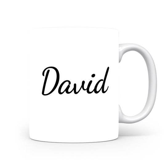 Hrnek se jménem David | Minimalistický pánský hrnek
