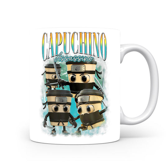 Hrnek s italským brainrotem – Capuchino — kavárenský tým