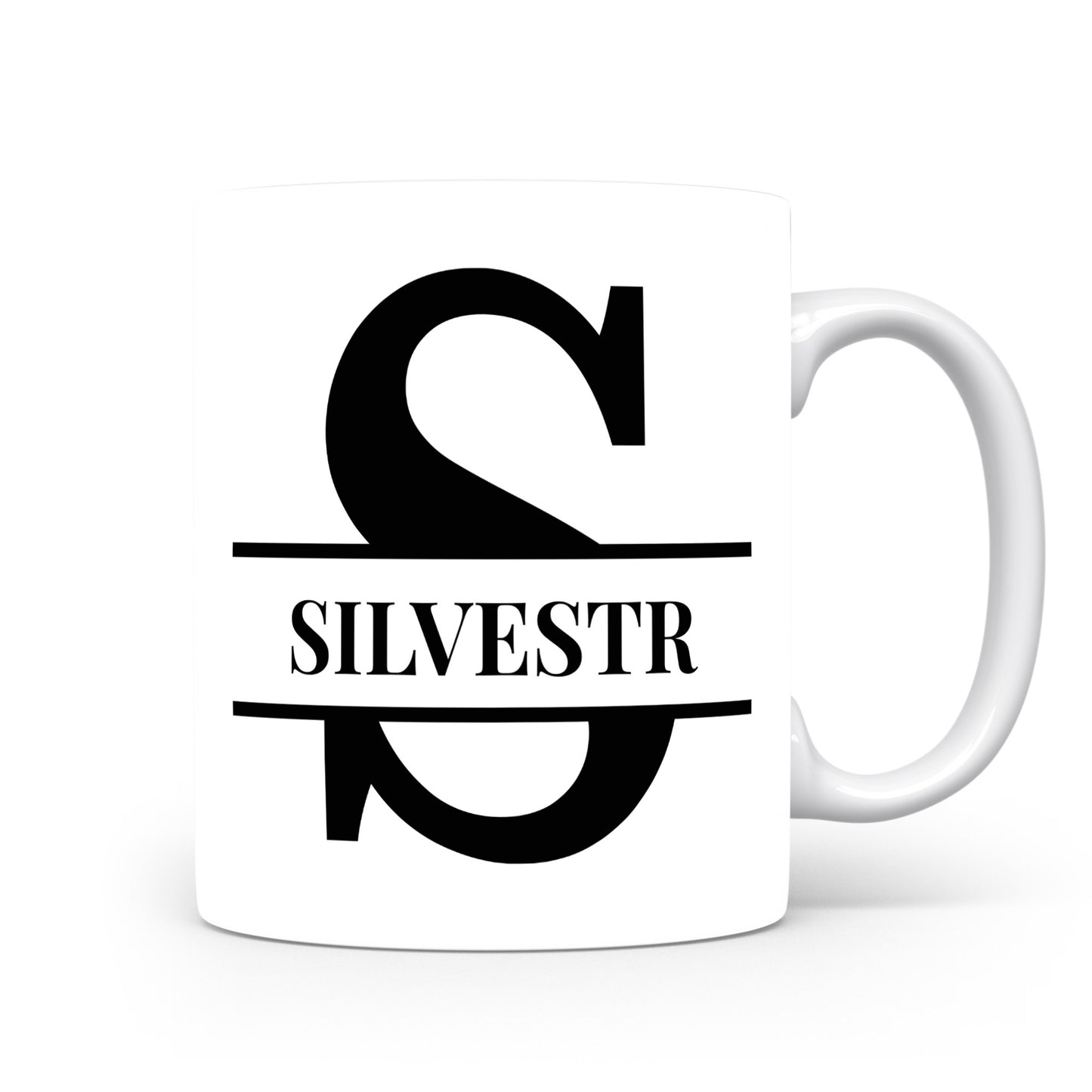Hrnek se jménem Silvestr | Monogram bez květin