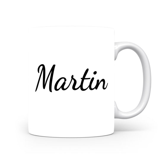 Hrnek se jménem Martin | Minimalistický pánský hrnek