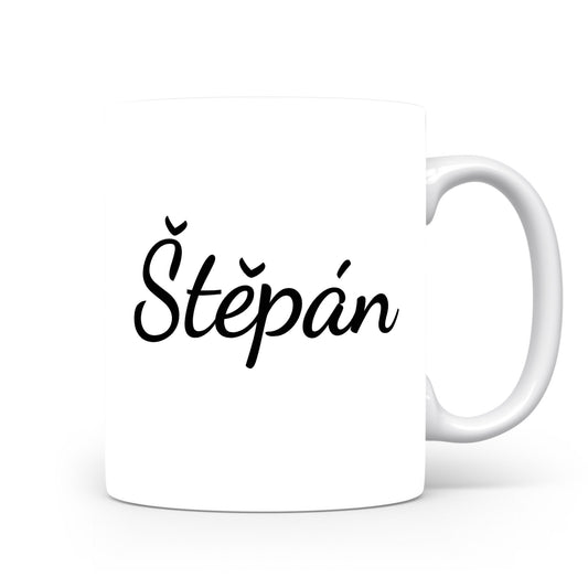 Hrnek se jménem Štěpán | Minimalistický pánský hrnek