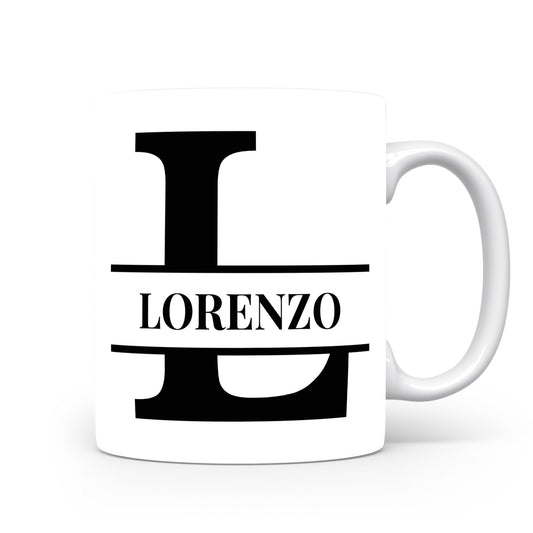 Hrnek se jménem Lorenzo | Monogram bez květin