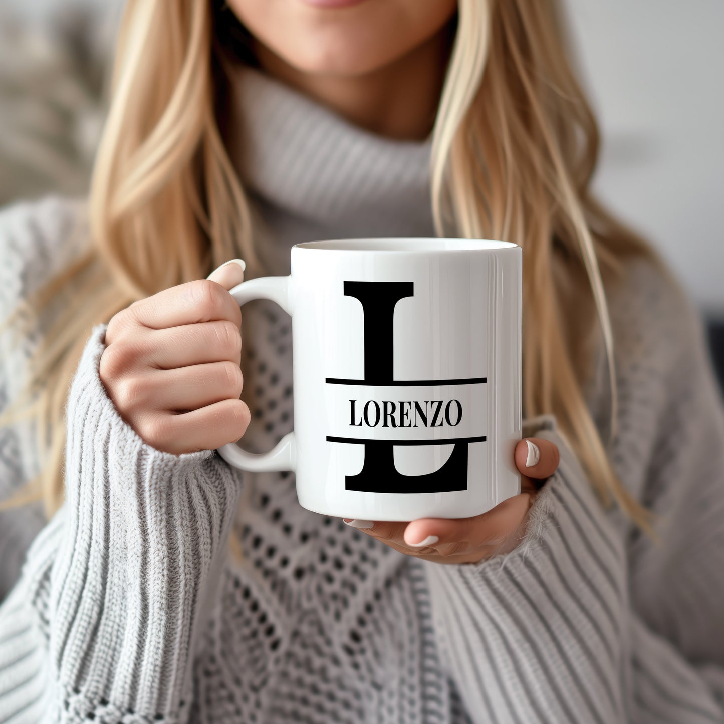 Hrnek se jménem Lorenzo – monogramový design