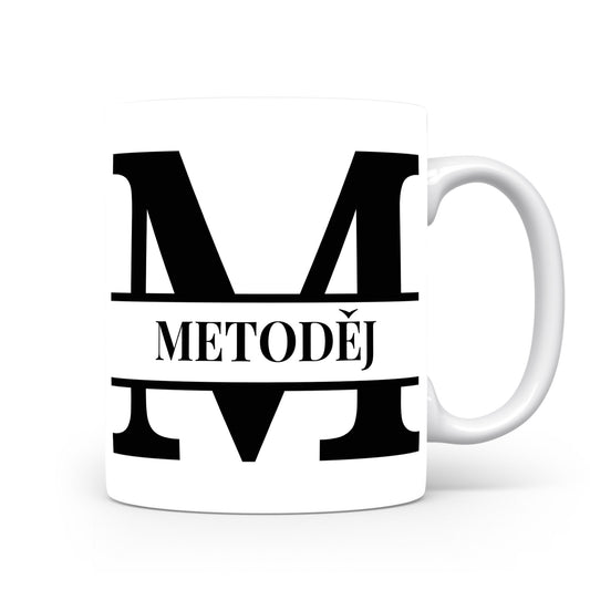 Hrnek se jménem Metoděj | Monogram bez květin