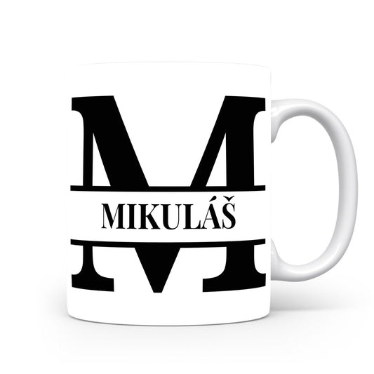 Hrnek se jménem Mikuláš | Monogram bez květin