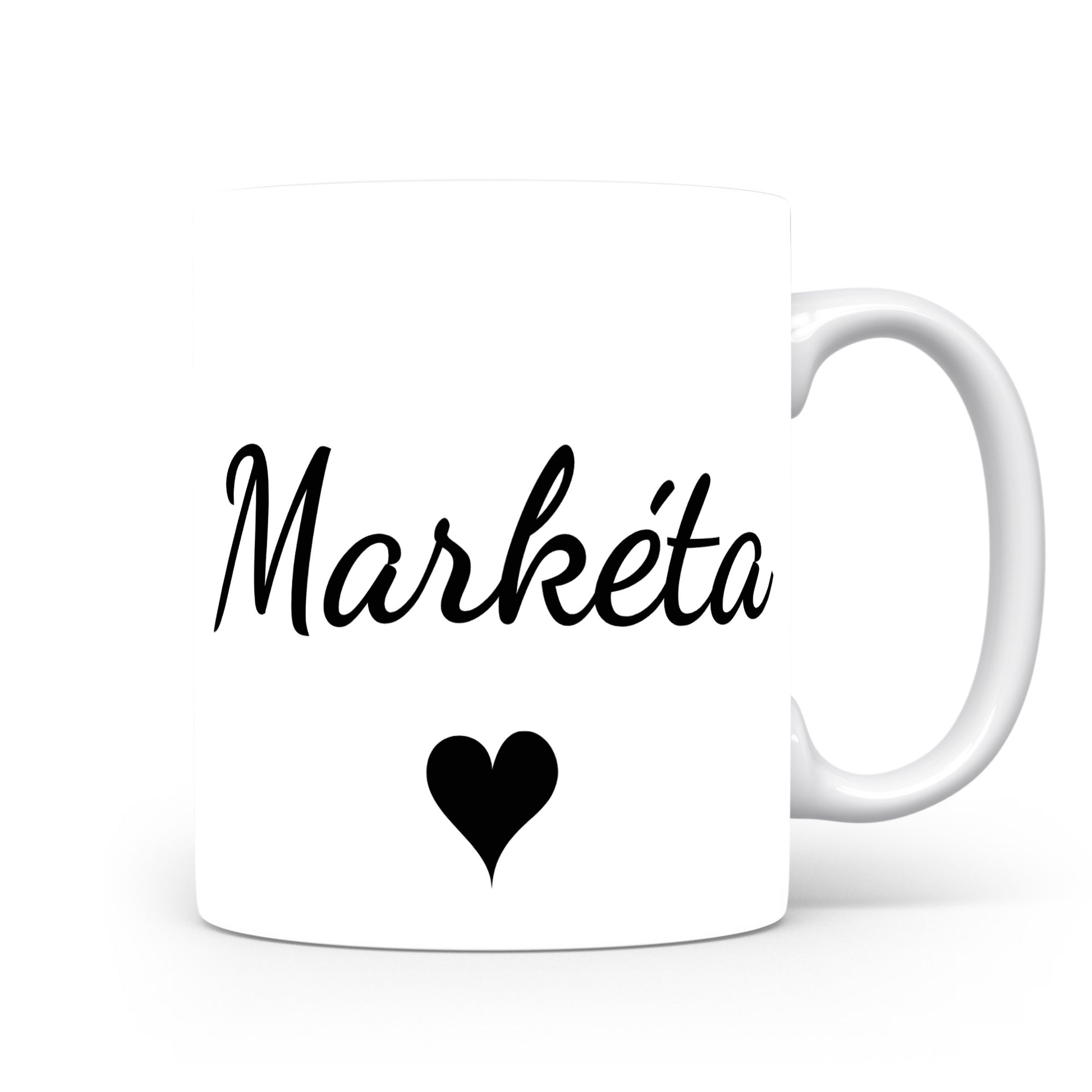 Hrnek se jménem Markéta | Romantický hrnek se srdcem