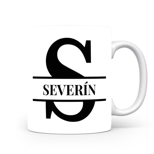 Hrnek se jménem Severín | Monogram bez květin