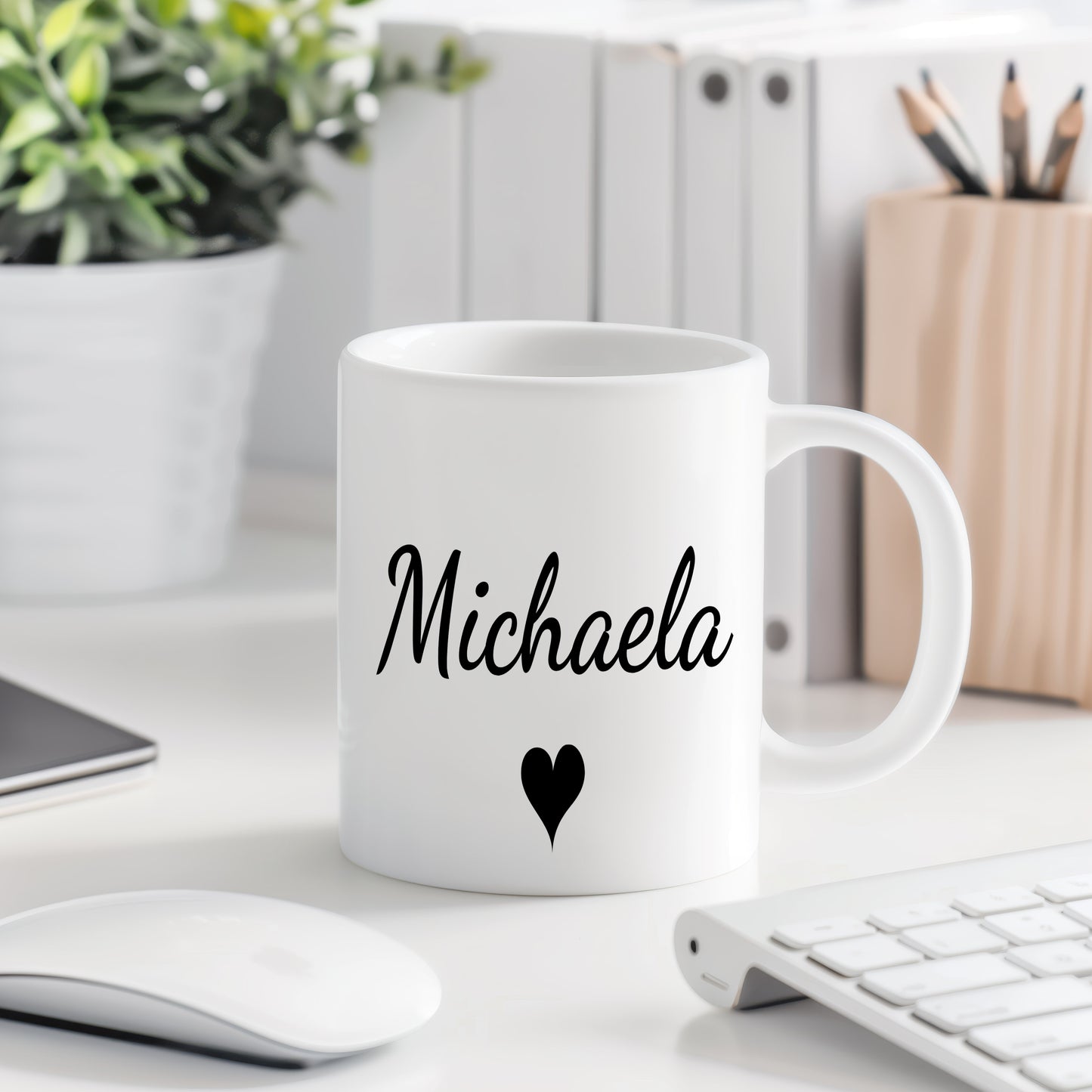 Hrnek se jménem Michaela – romantický styl se srdcem