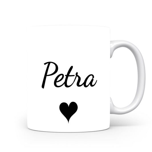 Hrnek se jménem Petra | Romantický hrnek se srdcem