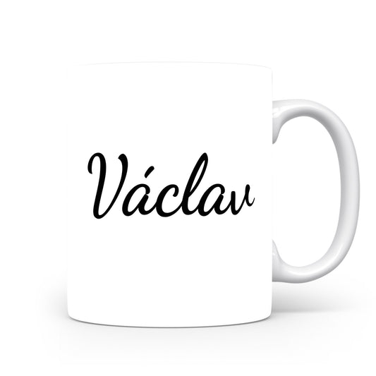 Hrnek se jménem Václav | Minimalistický pánský hrnek